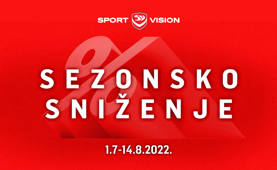 VEEELIKO SEZONSKO SNIŽENJE U SPORT VISION-U na 1. spratu centra je počelo!