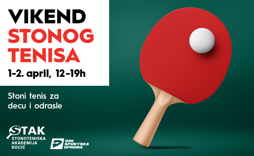 VIKEND STONOG TENISA, 1-2. april 🏓