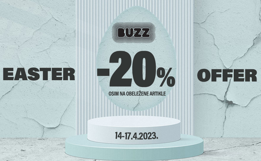 Buzz – SUPER PRAZNIČNI POPUSTI DO -30%