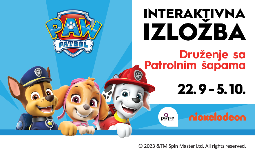 🐾DRUŽENJE SA PATROLNIM ŠAPAMA , 22.09 – 15.10. 🐾