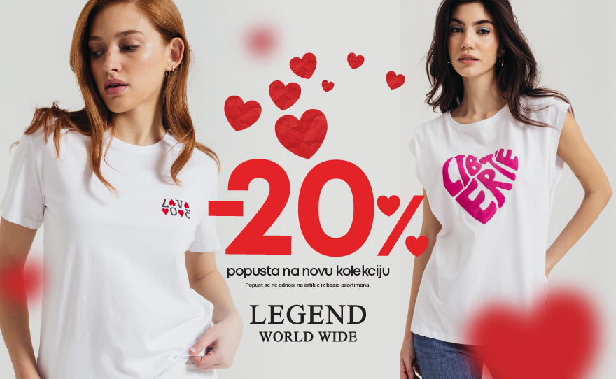 Slavimo ljubav! -20% popusta na novu kolekciju.