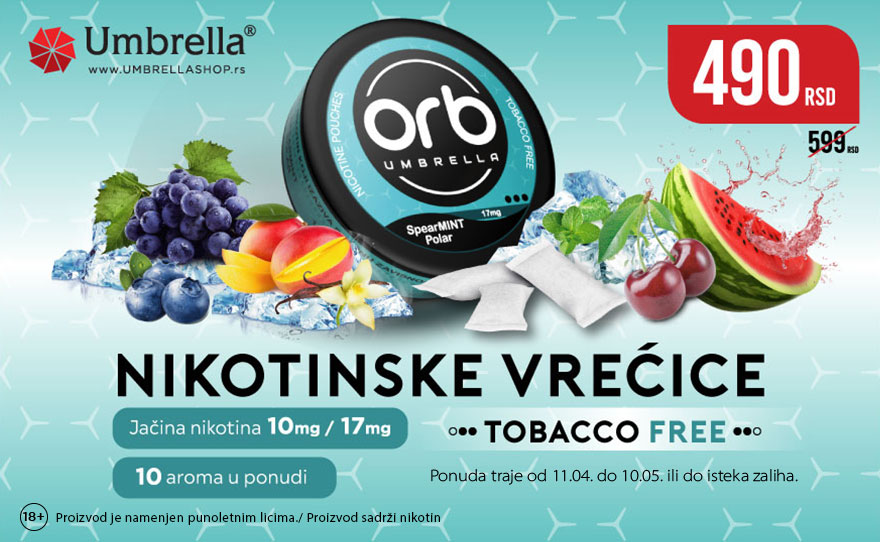 NIKOTINSKE VREĆICE po sniženoj ceni u Umbrella šopu