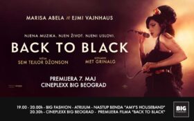 PREMIJERA FILMA BACK TO BLACK U BIG FASHION CENTRU, 7. maj 🎙️