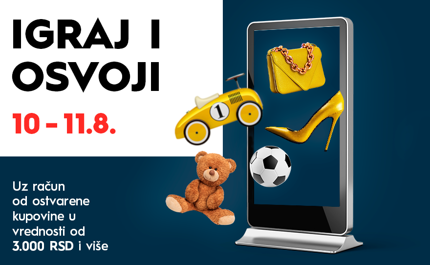 🎉 IGRAJ I OSVOJI, 10-11. avgust 🎉
