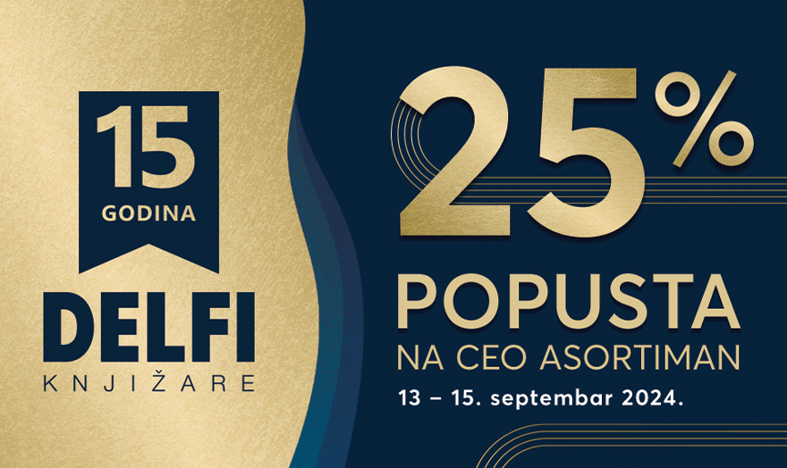 Veliki Jubilej 25% Popusta u Knjižari Delfi