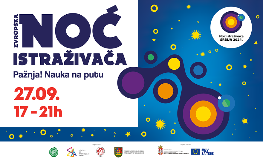 EVROPSKA NOĆ ISTRAŽIVAČA, 27. septembar 17-21h 🌍🔬
