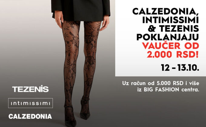 CALZEDONIA, TEZENIS I INTIMISSIMI POKLANJAJU