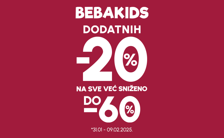 JOŠ VEĆI POPUSTI U BEBAKIDSU! 🎉