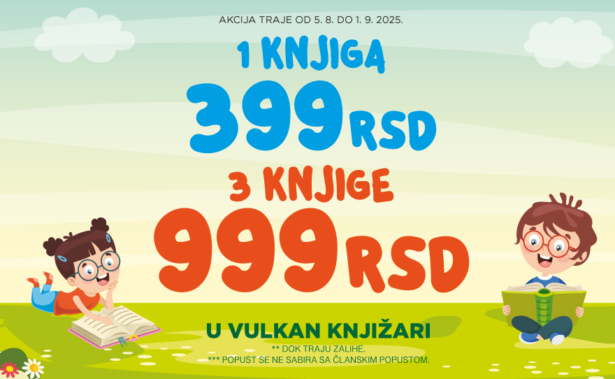 Vulkančić akcija: 1 knjiga za 399, 3 knjige za 999
