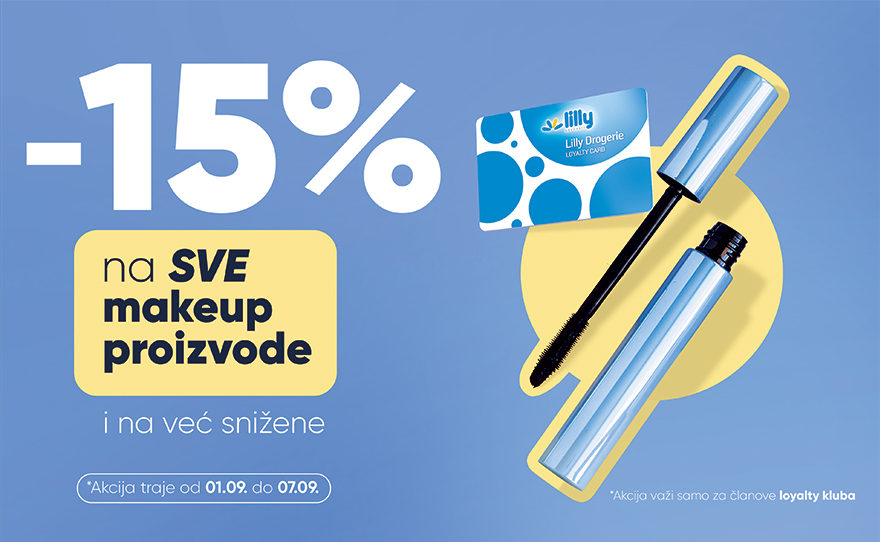 Lilly akcija na SVE makeup proizvode!