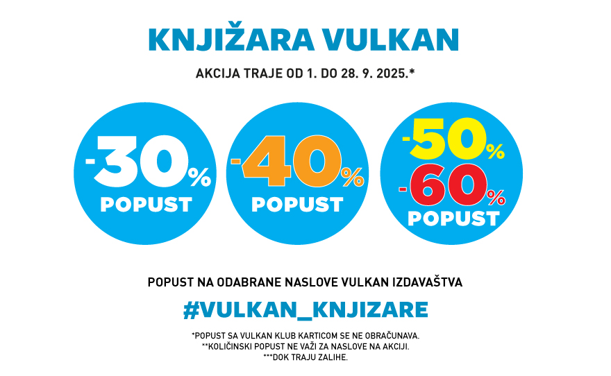 30, 40, 50 i 60% popusta na odabrana Vulkanova izdanja