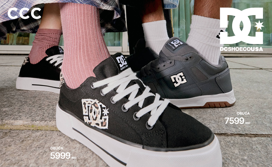 Nova kolekcija brenda DC SHOES u CCC prodavnici