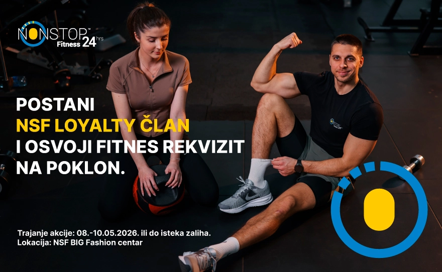 Non Stop Fitness – Osvoji fitnes rekvizit na poklon