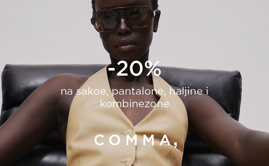 Comma -20% na sakoe, pantalone, haljine i kombinezone.