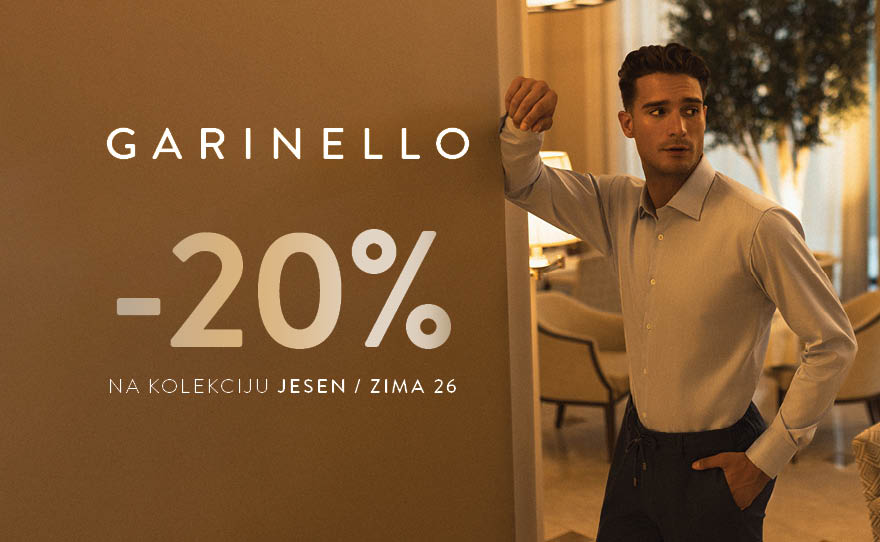 Garinello -20% na novu kolekciju jesen/zima 26