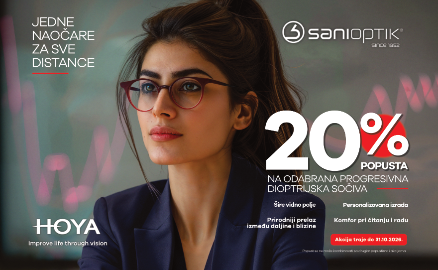 SANI OPTIK – IZABERI JEDNE NAOČARE ZA SVE DISTANCE