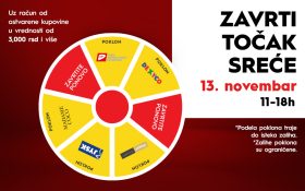 🎡 ZAVRTI TOČAK SREĆE I 13. novembar I 11–18h ! 🎡