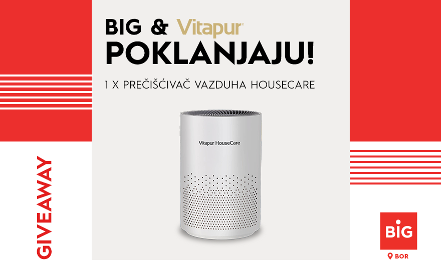 🌬️ BIG Bor & VITAPUR poklanjaju! 🌬️