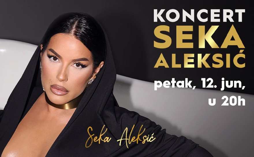 KONCERT SEKA ALEKSIĆ | 12. jun, 20H 🎤