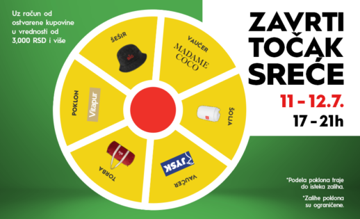 🎡 ZAVRTI TOČAK SREĆE | 11–12. JUL, 17–21H