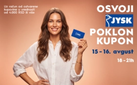 🎁 OSVOJI JYSK POKLON KUPON | 15–16. AVGUST, 16–21H
