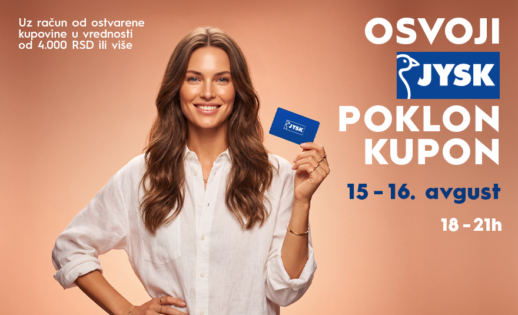 🎁 OSVOJI JYSK POKLON KUPON | 15–16. AVGUST, 16–21H