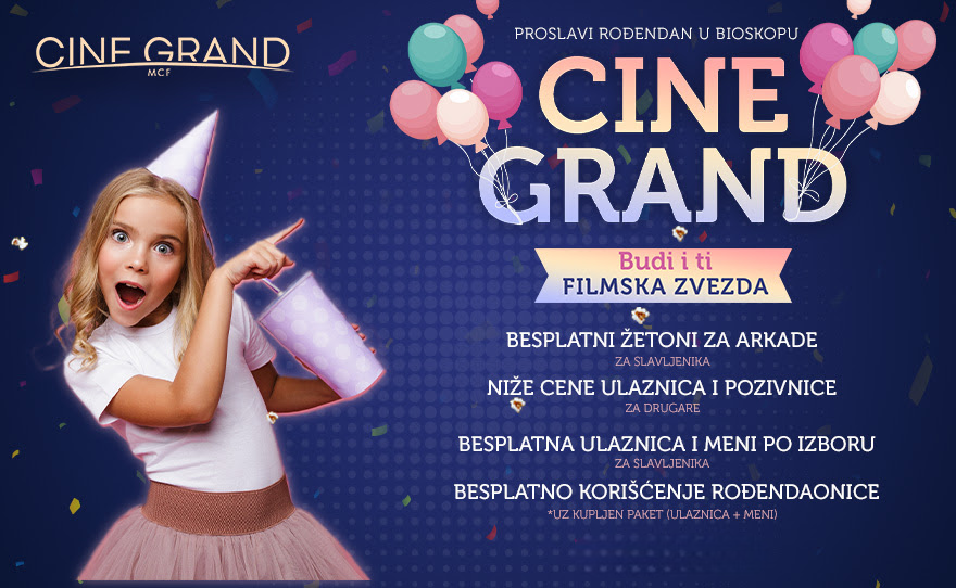 Proslava rođendana u bioskopu Cine Grand BIG Čačak
