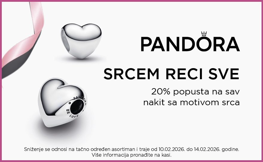 Pandora – 20% popusta na sav nakit sa motivom srca