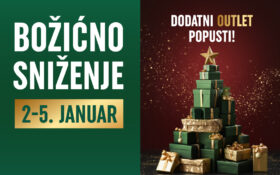 BOŽIĆNO SNIŽENJE, 2-5 januar!