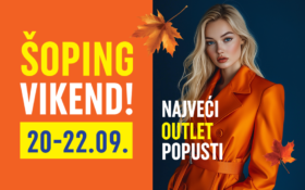 JESENJI ŠOPING VIKEND 20-22. SEPTEMBAR