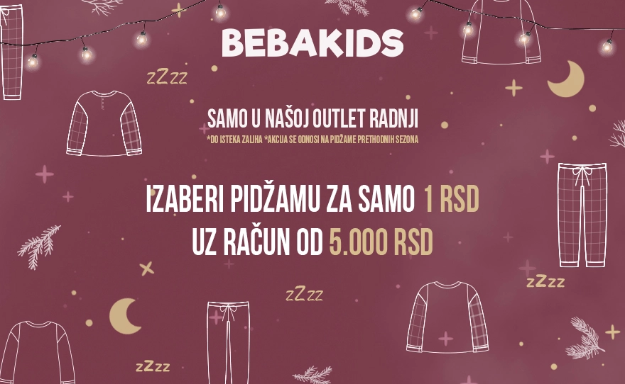 Spremni za cozy trenutke u BEBAKIDS novogodšnjoj pidžami?