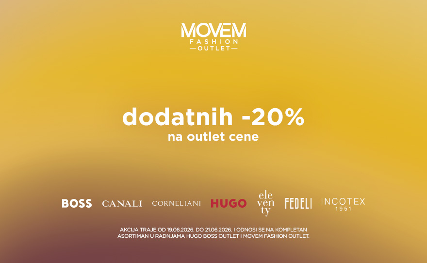 Movem Fashion Outlet – Dodatnih 20% na outlet cene