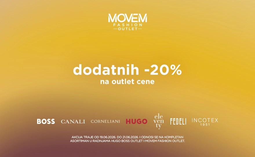 Movem Fashion Outlet – Dodatnih 20% na outlet cene