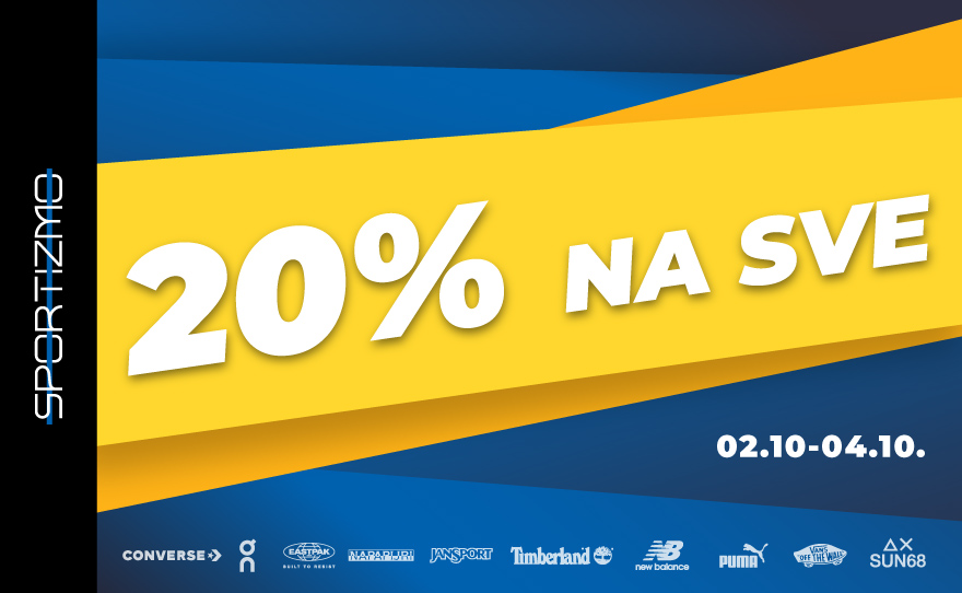 Sports weekend u Sportizmu – 20% na celokupan asortiman