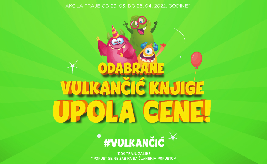 Odabrane Vulkanove knjige za decu upola cene