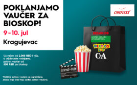 POKLANJAMO VAUČER ZA BIOSKOP