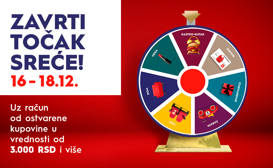 🎡 ZAVRTI TOČAK SREĆE, 16-18. decembar! 🎡