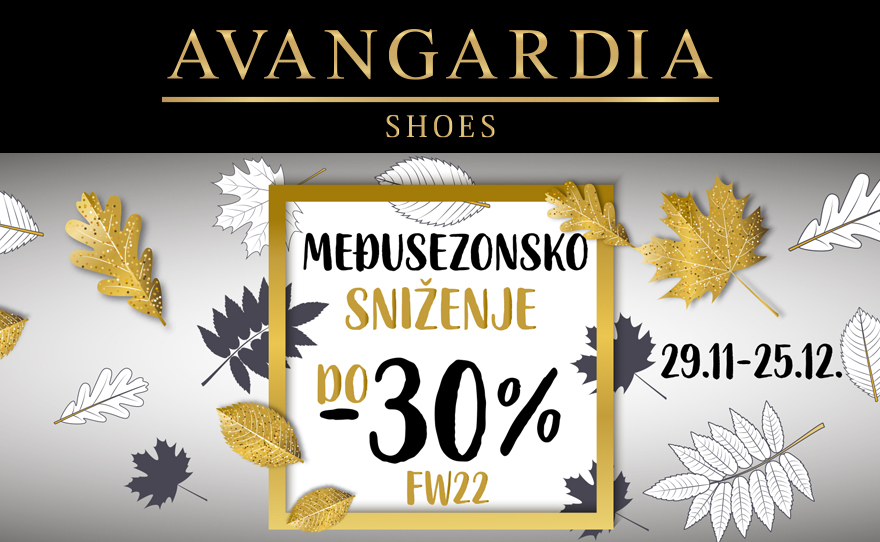 Avangardia shoes shop – sniženje do 30%!