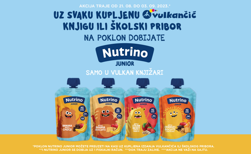 Za ponosne roditelje i uzbuđene školarce Vulkančić i Nutrino organizuju čudovišnu poklon-akciju u Vulkan knjižari