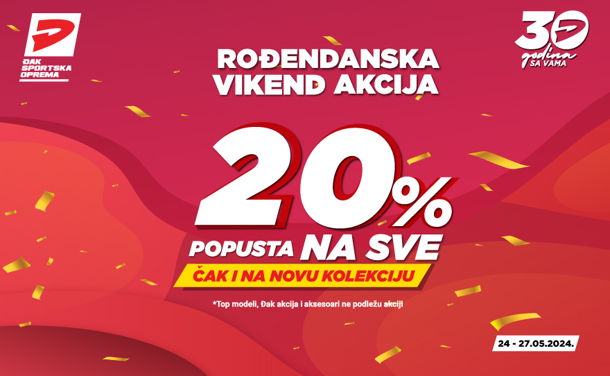 🎈Rođendanska vikend akcija🎈
