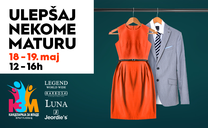 💃 ULEPŠAJ NEKOME MATURU, 18-19. maj 🤵