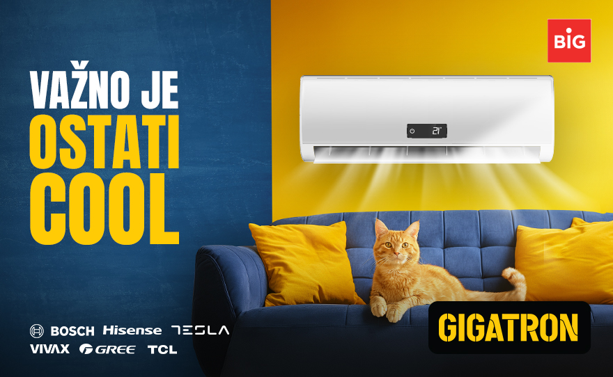 veliki izbor klima-uređaja u Gigatronu