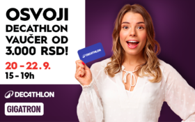 OSVOJI DECATHLON VAUČER OD 3.000 RSD! 20-22.9. od 15h do 19h