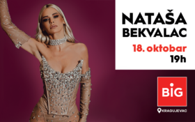 Najveći hitovi Nataše Bekvalac uživo – Koncert u BIG Kragujevcu, 18. oktobra!