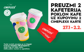 ☕PREUZMI DVE KAFETERIJA POKLON KAFE UZ KUPOVINU DVE CINEPLEXX KARTE 📽