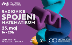 ➗RADIONICE SPOJENI MATEMATIKOM, 25. maj, 16-20h ➗