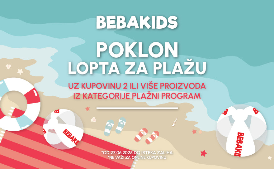 BEBAKIDS – POKLON LOPTA ZA PLAŽU