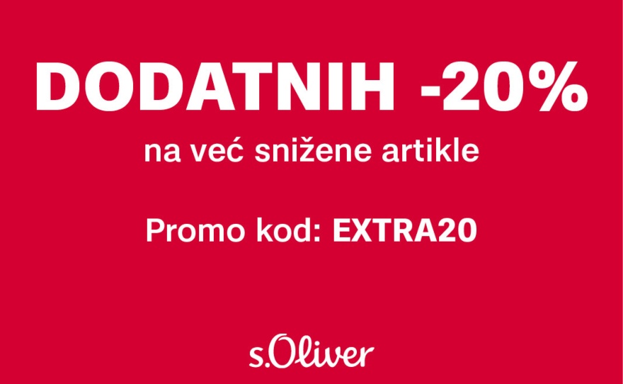 s.Oliver – dodatnih 20% na već snižene artikle!