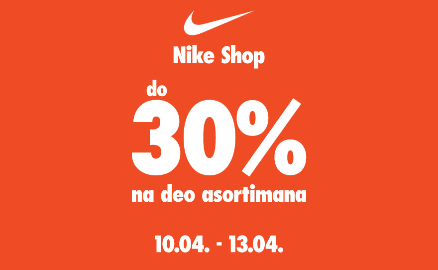 Nike Shop praznični popust