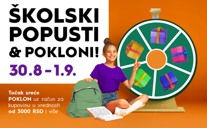 🎡TOČAK POKRENI I ZA ŠKOLU SE OPREMI, 30.avgust – 01. septembar !🎡